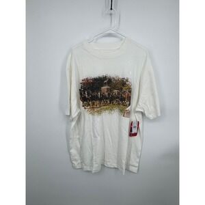 NWT Pascun Budweiser King Of Beers T-Shirt Men's XL White Graphic Print Pullover